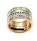 Bague 54 BOUCHERON - Collection "Quatre", bague 3 ors (rose, blanc et jaune) 58 Facettes