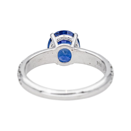 Bague 52 Bague Or blanc Saphir, Diamant 58 Facettes 4795162CN