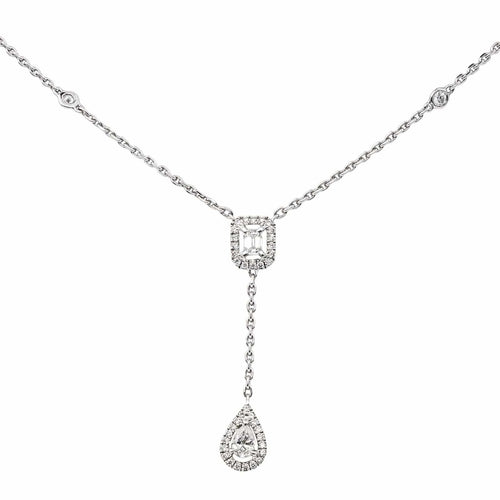 Collier Messika Collier My twin  Or blanc Diamant 58 Facettes 4600456RV