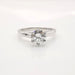 Ring 52 Solitaire ring White gold Diamond 58 Facettes