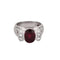 Bague 50,5 Bague or gris, tourmaline et diamants 58 Facettes COG04963