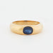 Ring 55 Yellow Gold Ring with Sapphire 58 Facettes REF 10002/13