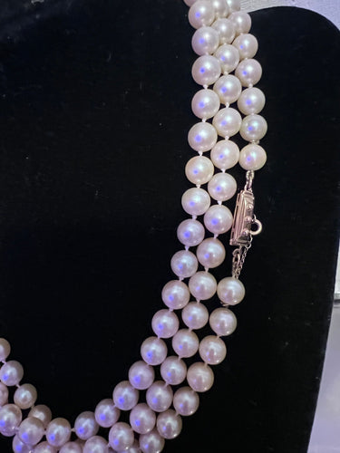 Collier Collier sautoir 151 perles de culture en choker, fermoir or jaune, 130 cm 58 Facettes