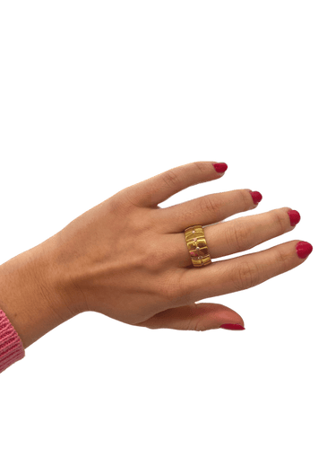 Bague 52 De Beers - Bague en or jaune 18k et diamants 58 Facettes