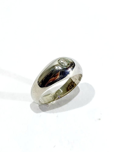 Bague 50 Bague Dôme en or blanc diamant 58 Facettes