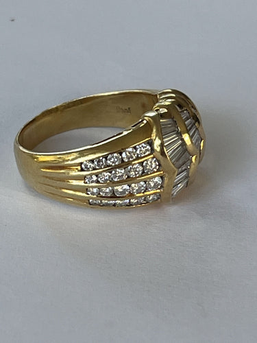 Bague 59 Bague Or Jaune Diamants 2,00 ct 58 Facettes LOT 6093