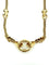 Collier VAN CLEEF & ARPELS. Collier vintage en or jaune 18K, ivoire et diamants 58 Facettes