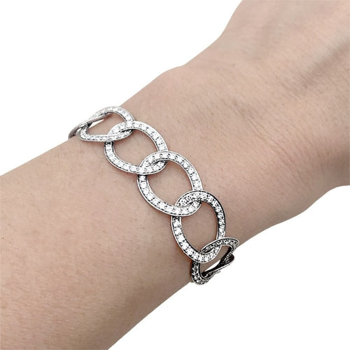 Bracelet Bracelet Pomellato, "Brera", or blanc et diamants. 58 Facettes 35151