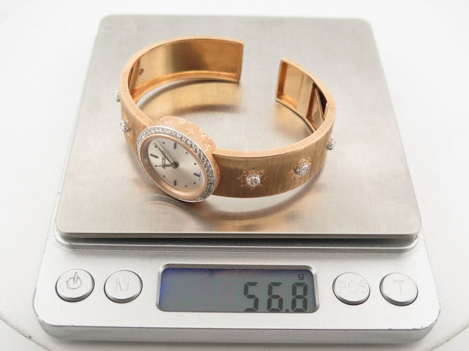 Montre montre BUCCELLATI macri wauldg015795 24 mm quartz or jaune 18k diamants 58 Facettes 267443