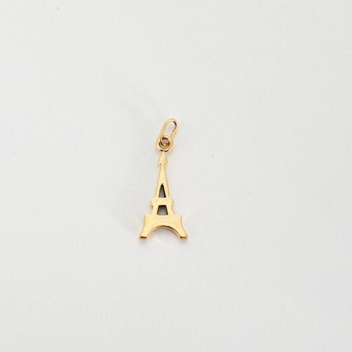 Pendentif Pendentif Tour Eiffel or jaune 58 Facettes