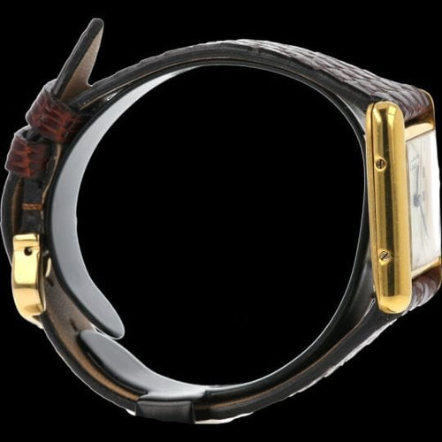 Montre Cartier Montre Tank Vermeil Must De Cartier Vermeil 58 Facettes MT43759