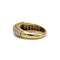 Bague Fred or jaune 750 diamants et émeraude calibrés