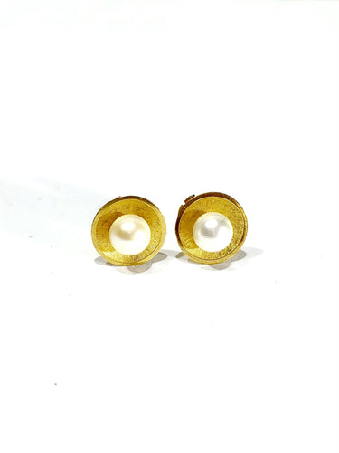 Boucles d'oreilles Paire de boucles d’oreilles or jaune et perles 58 Facettes