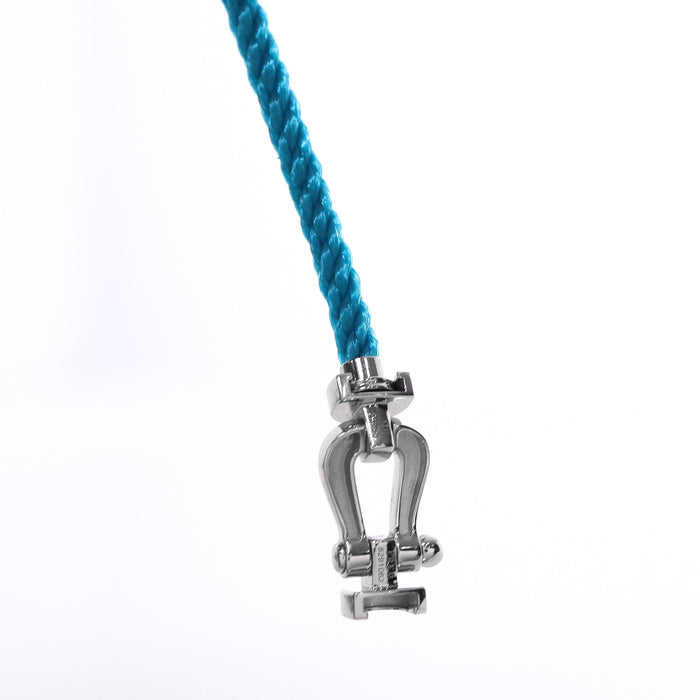 Bracelet FRED - Bracelet Force 10 GM or gris et corde bleue turquoise 58 Facettes 93296