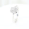 Bague Bague rosette en or blanc 18 carats sertie de diamants taille brillant de 0,28 carat 58 Facettes 159/24K