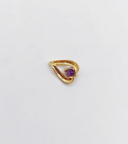 Pendentif Pendentif vintage en or 18k et améthyste 58 Facettes A06586