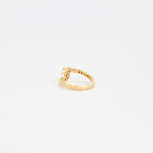 Bague 46 GUCCI - Bague GG Running or jaune et diamants 58 Facettes GAW13