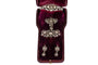 Antique jewelry set: bracelet, earrings and brooch pendant 58 Facettes 10795A