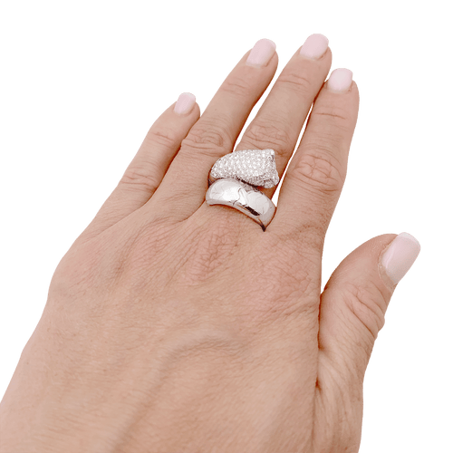 Bague 54 Bague CARTIER, "Lakarda", or blanc, diamants. 58 Facettes 34621