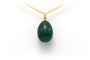 Pendentif Pendentif contemporain en or jaune serti d'une aventurine 58 Facettes B203