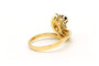 Bague 54 Bague contemporaine or jaune, saphir, diamants (+-0.48ct) 58 Facettes B641
