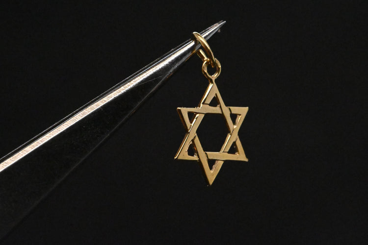 Pendentif Magen David En Or Jaune 58 Facettes