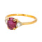 Bague 58 Bague  Or jaune Rubis, Diamant 58 Facettes 4423551RV