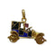 Pendentif Pendentif voiture vintage en or jaune 750 avec rubis 58 Facettes 330088743