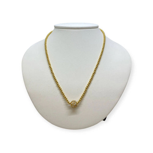 Collier Collier boules en or jaune 58 Facettes 330079221