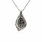 Collier Collier en or blanc , perle ( Mabe ) de Tahiti , émeraude et diamants naturels 58 Facettes