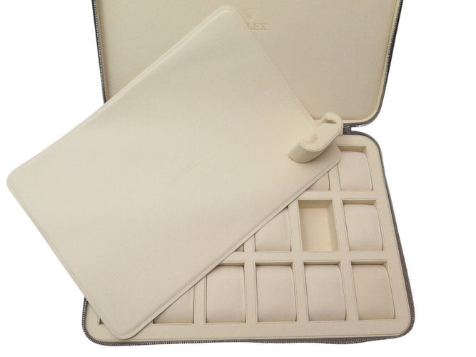 Montre rare etui de voyage pour 18 montres ROLEX en cuir + boite  travel case 58 Facettes 272316