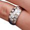 Bague 51 Bague en or blanc et diamants 58 Facettes 16705