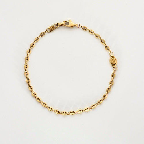 Bracelet Gourmette or jaune 58 Facettes LP155