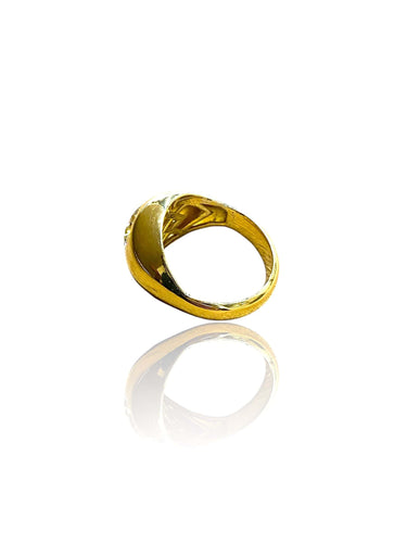 Bague 52 bague vintage en or jaune et diamants 58 Facettes