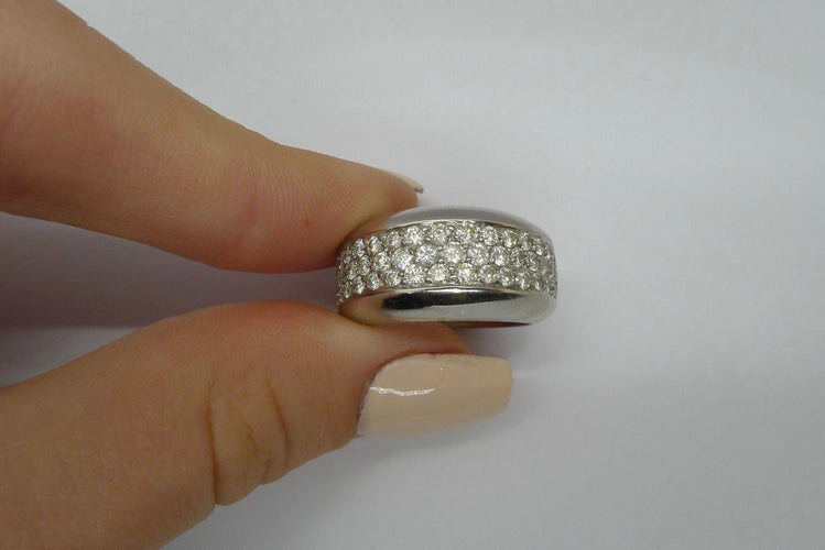 Bague 53 Bague or et diamants 1 ct 58 Facettes
