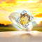 Bague 55.5 Bague Citrine et Diamants Or 18 K 58 Facettes AA 1663