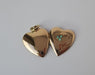 Pendentif Pendentif XIXe coeur ouvrant opales or rose 58 Facettes