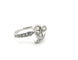 Bague 51 Bague en platine avec diamants 58 Facettes