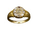 Bague 59 Bague ancienne Marguerite diamants 58 Facettes A10234