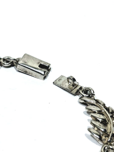 Bracelet Bracelet à motifs de feuilles en argent massif 58 Facettes