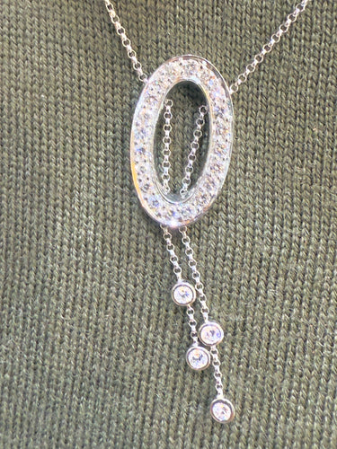 Boucles d'oreilles Parure collier et boucles d’oreilles or blanc et diamants 58 Facettes