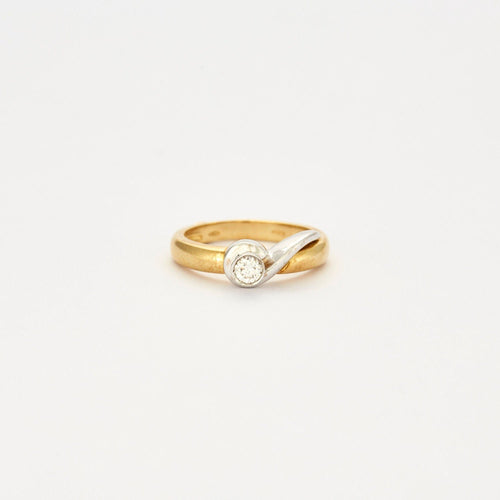 Bague 54 Solitaire vintage 58 Facettes 1822