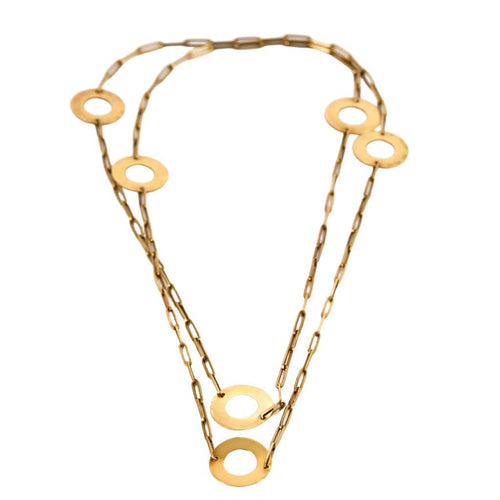 Collier CARTIER - DINH VAN - Rare Sautoir Or Jaune 58 Facettes 58FC1