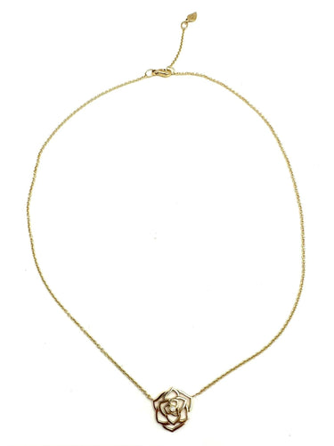 Collier PIAGET. Collection "Rose", collier or rose et diamant 58 Facettes