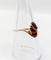 Bague 55.5 Bague vintage or 18k grenat ovale et monture moderniste 58 Facettes A05377