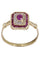 Bague 56 Bague moderne rubis diamants 58 Facettes 089111