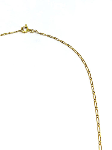 Collier Chaîne maille cheval en or jaune 18 carats 58 Facettes