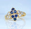 Mauboussin - Bague en or jaune 18 carats et saphirs et diamants