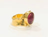 Bague Bague tourmaline rose or jaune 58 Facettes