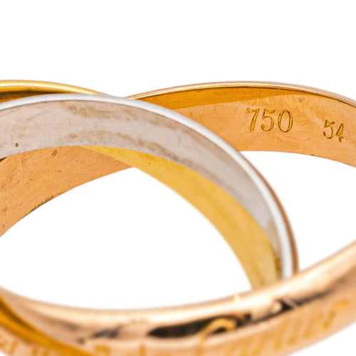 Bague 54 Cartier Bague Trinity Or rose, Or jaune, Or blanc 58 Facettes 4952744RV